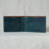 Portefeuille "Tourmalet" Turquoise & Cognac