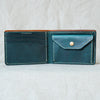 Portefeuille "Vignemale" Cognac & Turquoise